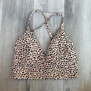 Forever 21 cheetah sports bra